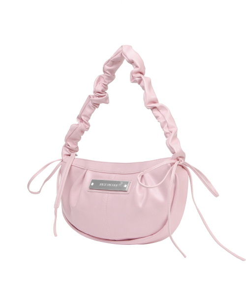 NICK&NICOLE(ニックアンドニコール)の「CRYSTAL SHIRRING RIBBON ROUND BAG_BABY PINK(ショルダーバッグ・レディース・その他・FREE)」の4枚目の写真