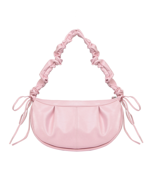 NICK&NICOLE(ニックアンドニコール)の「CRYSTAL SHIRRING RIBBON ROUND BAG_BABY PINK(ショルダーバッグ・レディース・その他・FREE)」の3枚目の写真