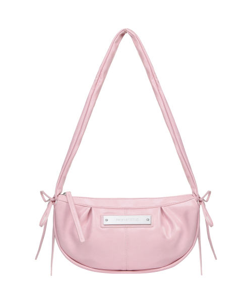 NICK&NICOLE(ニックアンドニコール)の「CRYSTAL SHIRRING RIBBON ROUND BAG_BABY PINK(ショルダーバッグ・レディース・その他・FREE)」の2枚目の写真