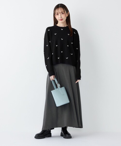 SHIPS Colors:〈手洗い可能〉カルゼ フレア マキシ スカート（スカート