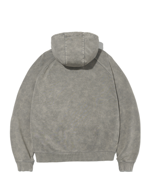 F.ILLUMINATE(フィルミネイト)の「シンボルストーンピグメントフードジップアップ-グレー(パーカー・レディース・その他・SMALL/MEDIUM/LARGE)」の2枚目の写真