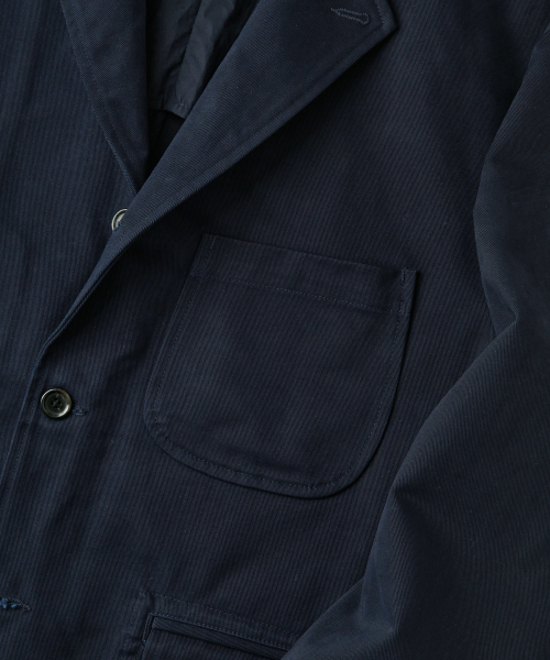 OUTSTANDING(アウトスタンディング)の「HIGH DENSITY COTTON CLASSIC 3-BUTTON JACKET_NAVY(テーラードジャケット・メンズ・その他・SMALL/MEDIUM/LARGE)」の4枚目の写真