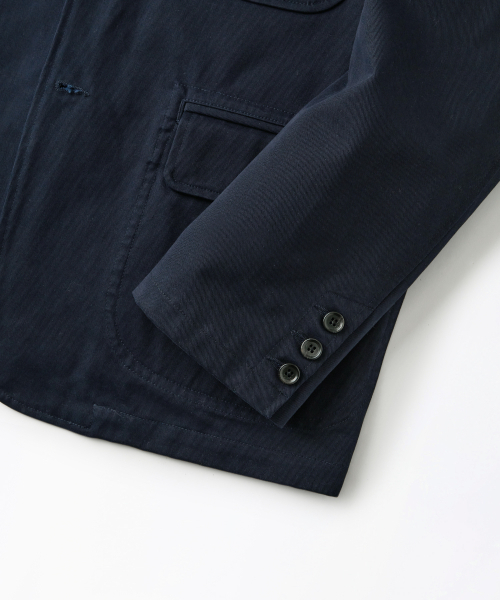 OUTSTANDING(アウトスタンディング)の「HIGH DENSITY COTTON CLASSIC 3-BUTTON JACKET_NAVY(テーラードジャケット・メンズ・その他・SMALL/MEDIUM/LARGE)」の5枚目の写真