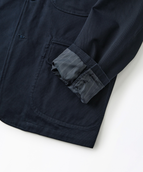 OUTSTANDING(アウトスタンディング)の「HIGH DENSITY COTTON CLASSIC 3-BUTTON JACKET_NAVY(テーラードジャケット・メンズ・その他・SMALL/MEDIUM/LARGE)」の6枚目の写真