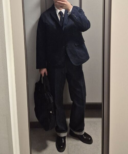 OUTSTANDING(アウトスタンディング)の「HIGH DENSITY COTTON CLASSIC 3-BUTTON JACKET_NAVY(テーラードジャケット・メンズ・その他・SMALL/MEDIUM/LARGE)」の11枚目の写真