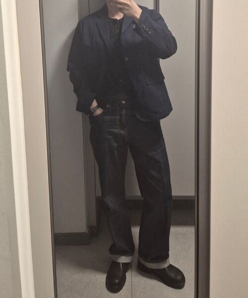 OUTSTANDING(アウトスタンディング)の「HIGH DENSITY COTTON CLASSIC 3-BUTTON JACKET_NAVY(テーラードジャケット・メンズ・その他・SMALL/MEDIUM/LARGE)」の13枚目の写真