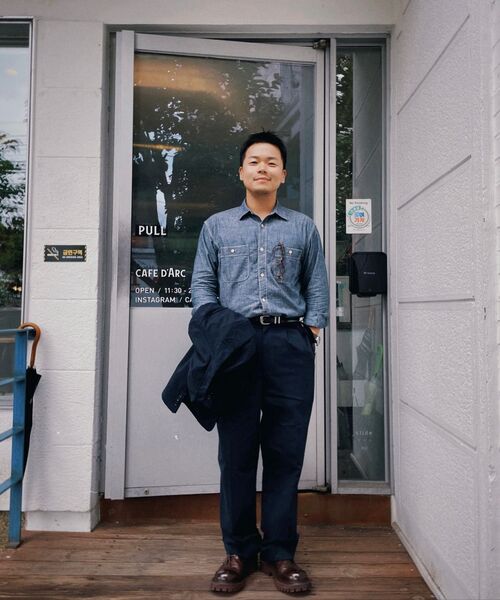 OUTSTANDING(アウトスタンディング)の「HIGH DENSITY COTTON CLASSIC 3-BUTTON JACKET_NAVY(テーラードジャケット・メンズ・その他・SMALL/MEDIUM/LARGE)」の14枚目の写真