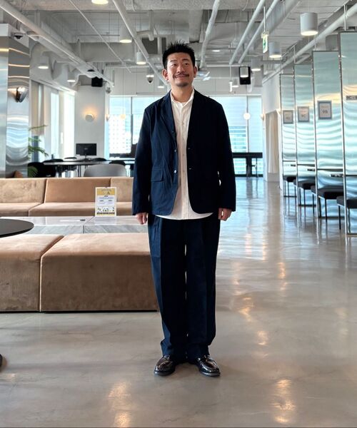 OUTSTANDING(アウトスタンディング)の「HIGH DENSITY COTTON CLASSIC 3-BUTTON JACKET_NAVY(テーラードジャケット・メンズ・その他・SMALL/MEDIUM/LARGE)」の18枚目の写真