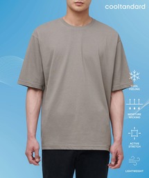 [クールタンダード] リラックスフィットクルーネックTシャツ [ダスティベージュ]