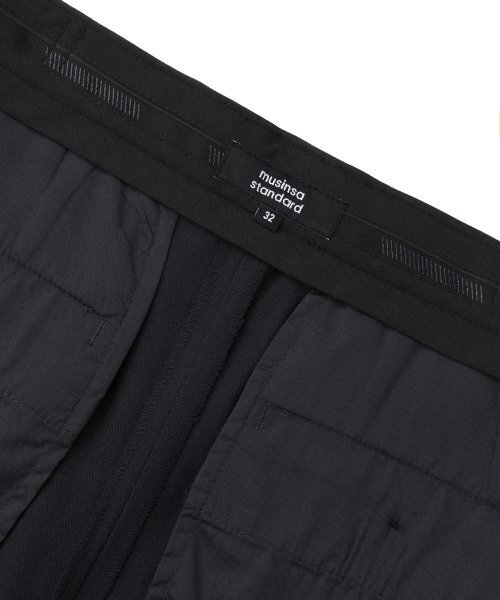 MUSINSA STANDARD（ムシンサスタンダード）の「リラックステーパードヒドゥンバンディングクロップスラックス[ダークグレー]（スラックス・メンズ・その他・30/26/27/28/29/31/32/33/34/36/38/40/42）」の7枚目の写真