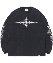 NOMANUAL | S.G WASHED LONG SLEEVE TEE - WASHED BLACK(Tシャツ/カットソー)