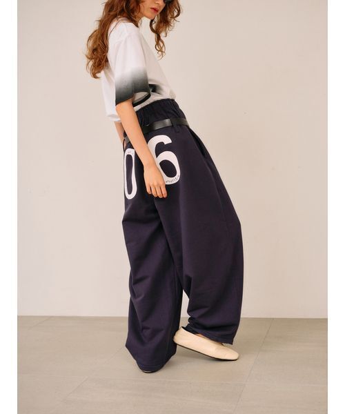 null.(ヌル)の「06th Anniv コラボレーションスウェットパンツ(スウェットパンツ・レディース・ネイビー/ブルー/オートミール・F)」の2枚目の写真
