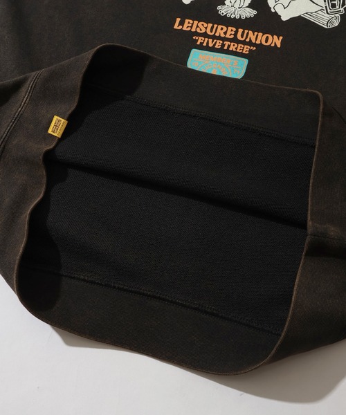 COBMASTER(コブマスター)の「【COBMASTER/コブマスター】裏毛 パウダー加工 焚火クマ カレッジデザイン クルーネック スウェット(スウェット・メンズ・ブラック/オートミール/グリーン・M(38)/L(40)/XL(42))」の16枚目の写真