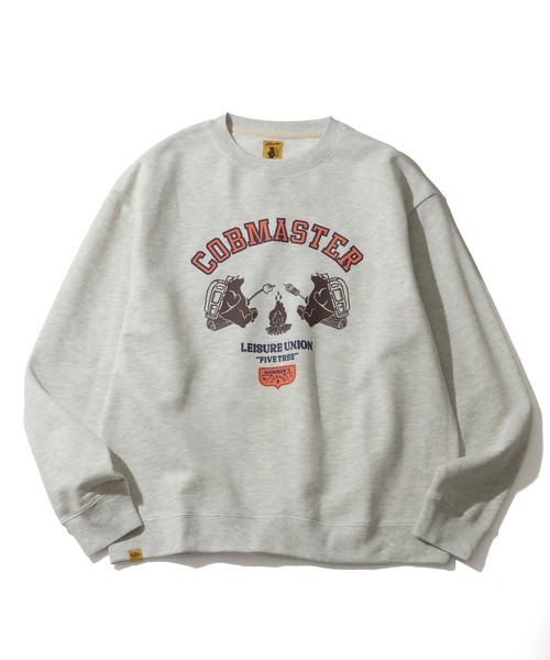 COBMASTER(コブマスター)の「【COBMASTER/コブマスター】裏毛 パウダー加工 焚火クマ カレッジデザイン クルーネック スウェット(スウェット・メンズ・ブラック/オートミール/グリーン・M(38)/L(40)/XL(42))」の22枚目の写真