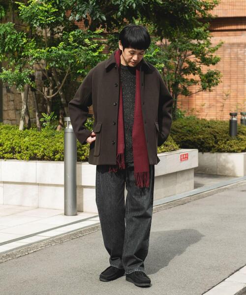 URBAN RESEARCH DOORS（アーバンリサーチドアーズ）の「ニットメルトン パデット ショートコート（その他アウター・メンズ・ブラック/ブラウン・MEDIUM/LARGE）」の10枚目の写真