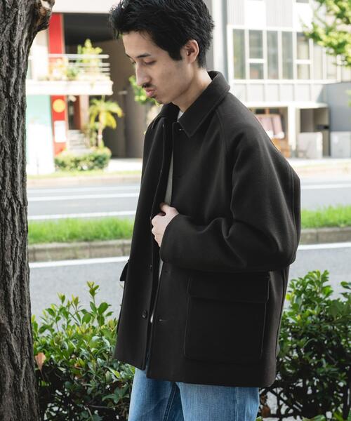 URBAN RESEARCH DOORS（アーバンリサーチドアーズ）の「ニットメルトン パデット ショートコート（その他アウター・メンズ・ブラック/ブラウン・MEDIUM/LARGE）」の15枚目の写真