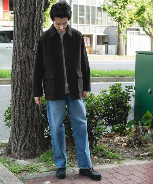 URBAN RESEARCH DOORS（アーバンリサーチドアーズ）の「ニットメルトン パデット ショートコート（その他アウター・メンズ・ブラック/ブラウン・MEDIUM/LARGE）」の18枚目の写真