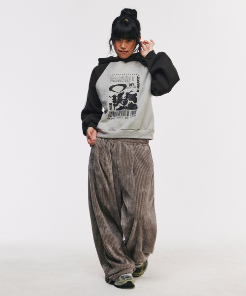 SCALLYWAG（スカリーワグ）の「イージーコーデュロイワイドパンツ[ウォームターフ]（スウェットパンツ・レディース・その他・MEDIUM/LARGE）」の10枚目の写真