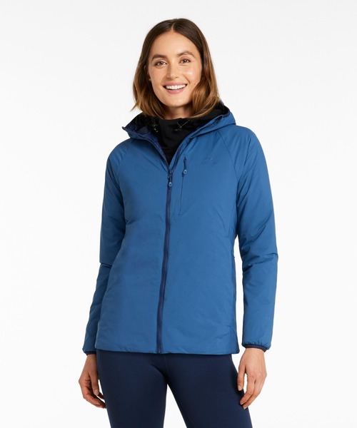 L.L.Bean(エルエルビーン)の「プリマロフト・パッカウェイ・エアー・フーディ 米国フィット・プチ(ナイロンジャケット・レディース・グレイッシュブルー/ブラック/カーキオリーブ・MEDIUM/SMALL/X-SMALL)」の16枚目の写真