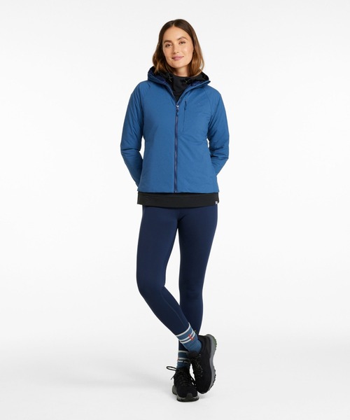 L.L.Bean(エルエルビーン)の「プリマロフト・パッカウェイ・エアー・フーディ 米国フィット・プチ(ナイロンジャケット・レディース・グレイッシュブルー/ブラック/カーキオリーブ・MEDIUM/SMALL/X-SMALL)」の18枚目の写真