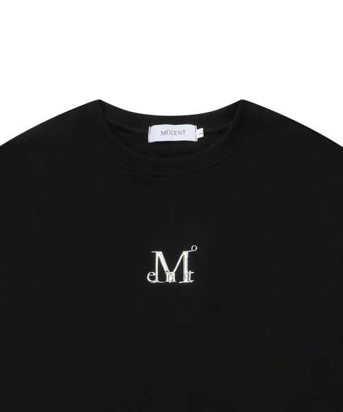 MUCENT(ムセント)の「メタルロゴシグネチャースウェット(男女共用)(スウェット・レディース・ブラック・SMALL/LARGE)」の4枚目の写真