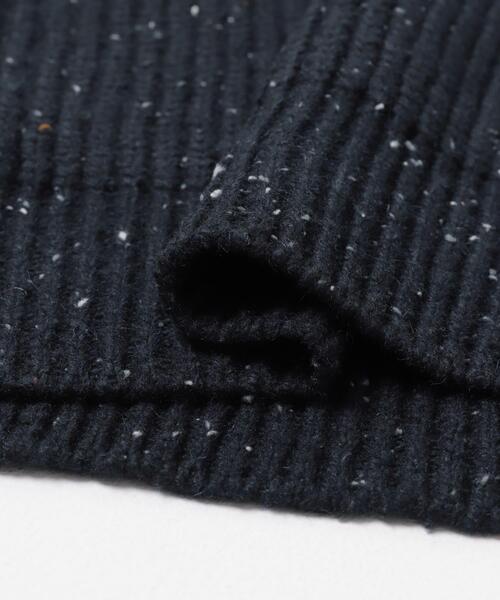 ITEMS URBANRESEARCH(アイテムズ アーバンリサーチ)の「ウール混 ハーフジップ モックネックニット(ニット/セーター・メンズ・ネイビー/ホワイト/ブラック・LARGE/MEDIUM)」の4枚目の写真