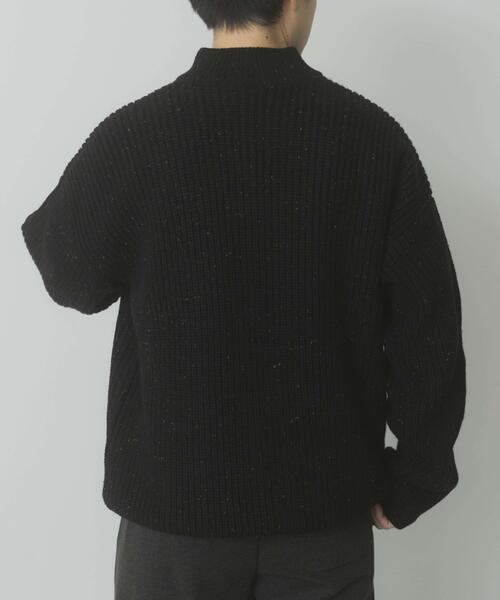 セール】ウール混 ハーフジップ モックネックニット（ニット/セーター