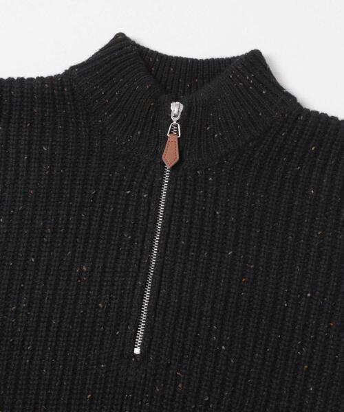 ITEMS URBANRESEARCH(アイテムズ アーバンリサーチ)の「ウール混 ハーフジップ モックネックニット(ニット/セーター・メンズ・ネイビー/ホワイト/ブラック・LARGE/MEDIUM)」の11枚目の写真