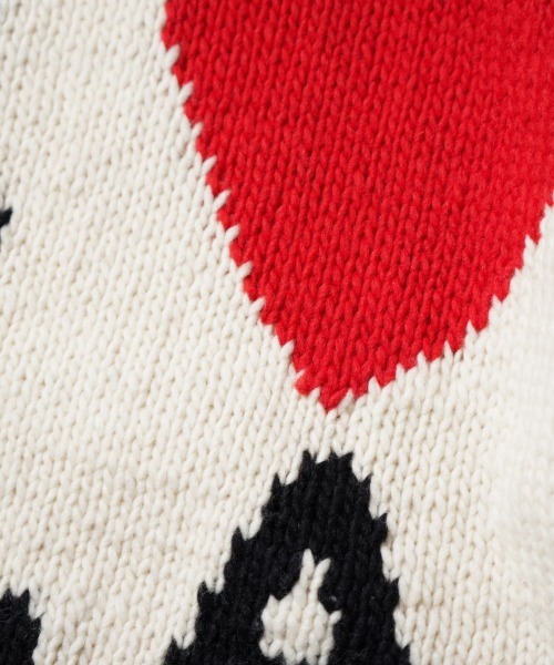 THRIFTY LOOK（スリフティールック）の「THRIFTY LOOK / スリフティールック "I LOVE LA" HAND KNIT CREW SWEATER ハンドニット バルキーニット クルーネックセーター（ニット/セーター・メンズ・ナチュラル・ONE SIZE）」の3枚目の写真