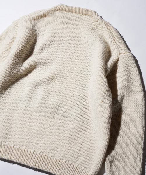 THRIFTY LOOK（スリフティールック）の「THRIFTY LOOK / スリフティールック "I LOVE LA" HAND KNIT CREW SWEATER ハンドニット バルキーニット クルーネックセーター（ニット/セーター・メンズ・ナチュラル・ONE SIZE）」の5枚目の写真