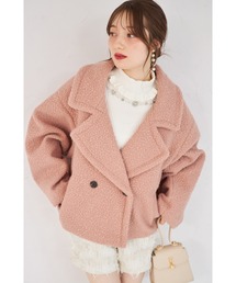 ジャケット/アウター（ピンク/桃色系・ツイード）ファッション通販