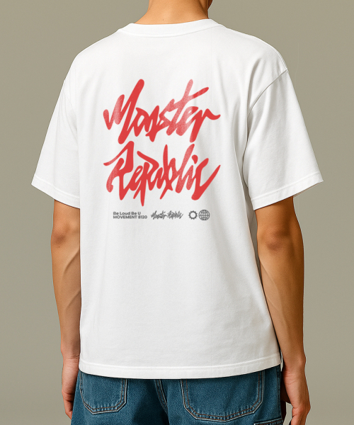 MONSTER REPUBLIC(モンスターリパブリック)の「アセンティックロゴレッドTシャツホワイト_8120(Tシャツ/カットソー・レディース・その他・SMALL/MEDIUM/LARGE/X-LARGE)」の2枚目の写真