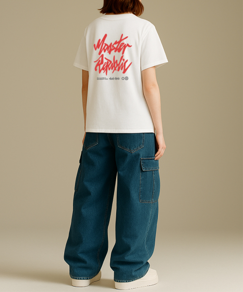 MONSTER REPUBLIC(モンスターリパブリック)の「アセンティックロゴレッドTシャツホワイト_8120(Tシャツ/カットソー・レディース・その他・SMALL/MEDIUM/LARGE/X-LARGE)」の6枚目の写真
