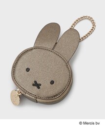OPAQUE.CLIP | 【コラボ】miffy x OPAQUE.CLIP ミラー付き合皮フェイス型チャーム(チャーム)
