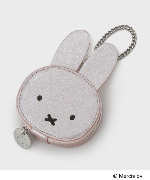 OPAQUE.CLIP(オペークドットクリップ)の「【コラボ】miffy x OPAQUE.CLIP ミラー付き合皮フェイス型チャーム(チャーム・レディース・シルバー系その他/ブロンズ/オフホワイト/ピンク系その他・00)」の3枚目の写真