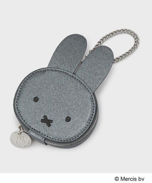OPAQUE.CLIP(オペークドットクリップ)の「【コラボ】miffy x OPAQUE.CLIP ミラー付き合皮フェイス型チャーム(チャーム・レディース・シルバー系その他/ブロンズ/オフホワイト/ピンク系その他・00)」の4枚目の写真