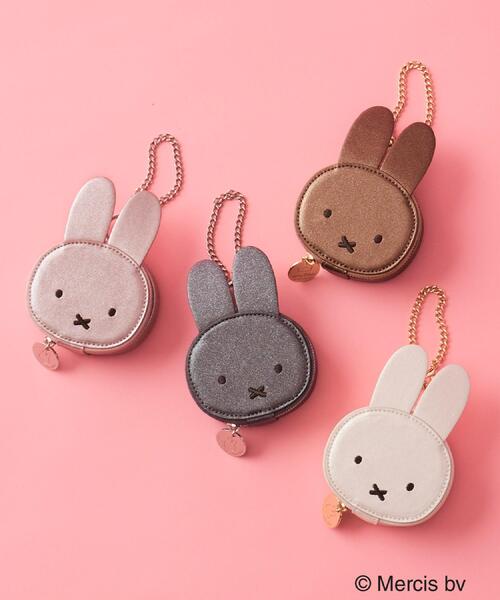 OPAQUE.CLIP(オペークドットクリップ)の「【コラボ】miffy x OPAQUE.CLIP ミラー付き合皮フェイス型チャーム(チャーム・レディース・シルバー系その他/ブロンズ/オフホワイト/ピンク系その他・00)」の5枚目の写真