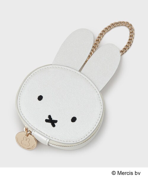 OPAQUE.CLIP(オペークドットクリップ)の「【コラボ】miffy x OPAQUE.CLIP ミラー付き合皮フェイス型チャーム(チャーム・レディース・シルバー系その他/ブロンズ/オフホワイト/ピンク系その他・00)」の6枚目の写真
