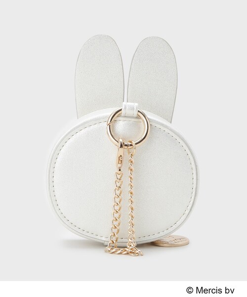 OPAQUE.CLIP(オペークドットクリップ)の「【コラボ】miffy x OPAQUE.CLIP ミラー付き合皮フェイス型チャーム(チャーム・レディース・シルバー系その他/ブロンズ/オフホワイト/ピンク系その他・00)」の8枚目の写真
