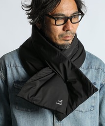 【WEB限定アイテム】WIDE PADDING MUFF：差し込みタイプ 大判 中綿入りマフラー