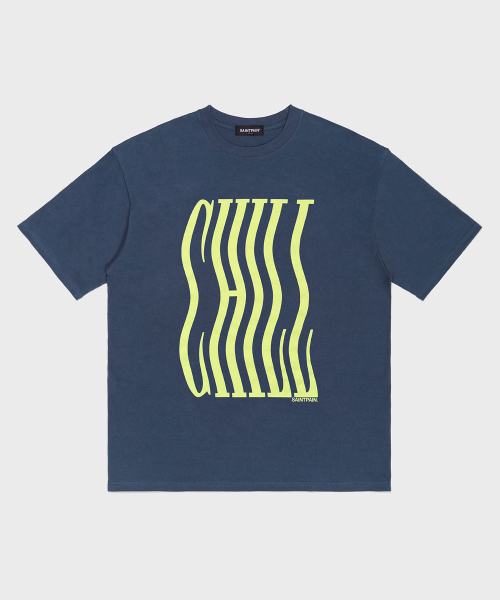 SAINTPAIN(セイントペイン)の「SP チル 半袖Tシャツ ネイビー(Tシャツ/カットソー・メンズ・その他・MEDIUM/LARGE)」の1枚目の写真