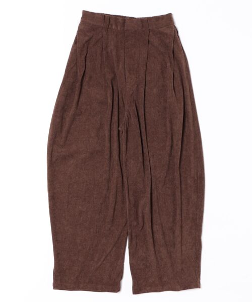 STYLEBLOCK（スタイルブロック）の「コーデュロイサイドタックコクーンパンツ（その他パンツ・レディース・ベージュ/ブラウン/ピンク・M）」の4枚目の写真