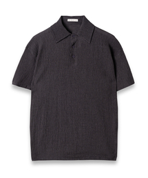 CONNECT KINLOCH（コネクトキンロック）の「Wish & Wear Seersucker Collar T-shirt - Grey（ポロシャツ・メンズ）」