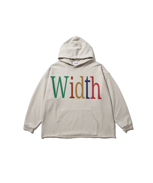 Width Print Hoodie - Oatmeal