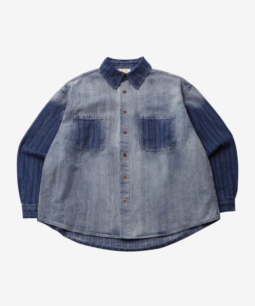 GOLDEN SNSHINE(ゴールデン サンシャイン)の「Vintage brushed denim over shirts_Blue(シャツ/ブラウス・メンズ・その他・LARGE/MEDIUM)」の2枚目の写真