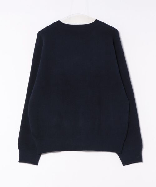 m.f.editorial(エムエフエディトリアル)の「【ハンドウォッシャブル ストレッチ】m.f.エディトリアル メンズ シェニールヤーン クルー ニット(ニット/セーター・メンズ・ライトグレー/ネイビー/ブラック/アイボリー・X-LARGE/MEDIUM/LARGE)」の5枚目の写真