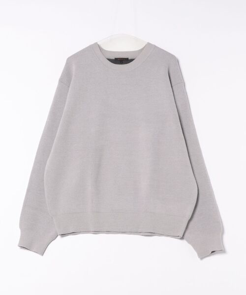 m.f.editorial(エムエフエディトリアル)の「【ハンドウォッシャブル ストレッチ】m.f.エディトリアル メンズ シェニールヤーン クルー ニット(ニット/セーター・メンズ・ライトグレー/ネイビー/ブラック/アイボリー・X-LARGE/MEDIUM/LARGE)」の6枚目の写真