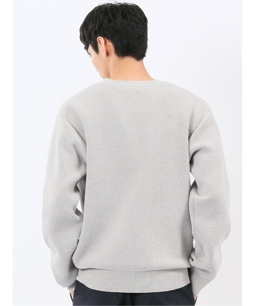 m.f.editorial(エムエフエディトリアル)の「【ハンドウォッシャブル ストレッチ】m.f.エディトリアル メンズ シェニールヤーン クルー ニット(ニット/セーター・メンズ・ライトグレー/ネイビー/ブラック/アイボリー・X-LARGE/MEDIUM/LARGE)」の8枚目の写真