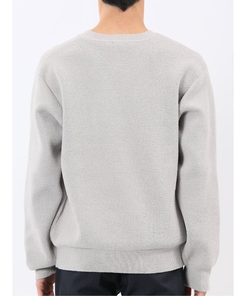 m.f.editorial(エムエフエディトリアル)の「【ハンドウォッシャブル ストレッチ】m.f.エディトリアル メンズ シェニールヤーン クルー ニット(ニット/セーター・メンズ・ライトグレー/ネイビー/ブラック/アイボリー・X-LARGE/MEDIUM/LARGE)」の13枚目の写真