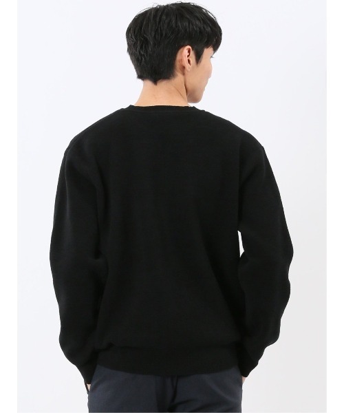 m.f.editorial(エムエフエディトリアル)の「【ハンドウォッシャブル ストレッチ】m.f.エディトリアル メンズ シェニールヤーン クルー ニット(ニット/セーター・メンズ・ライトグレー/ネイビー/ブラック/アイボリー・X-LARGE/MEDIUM/LARGE)」の19枚目の写真